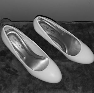 White pumps